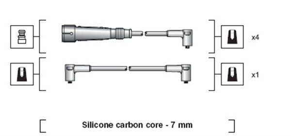 MAGNETI MARELLI Комплект проводов зажигания 941318111041